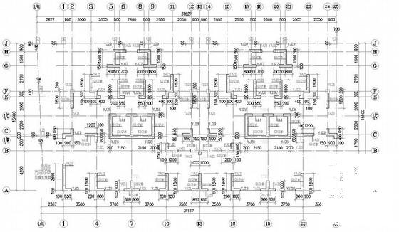 15层剪力墙结构住宅楼CAD施工图纸 - 2