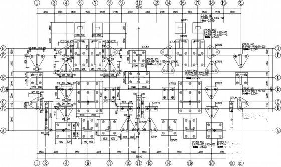 高层框架剪力墙商住楼结构CAD施工图纸 - 2