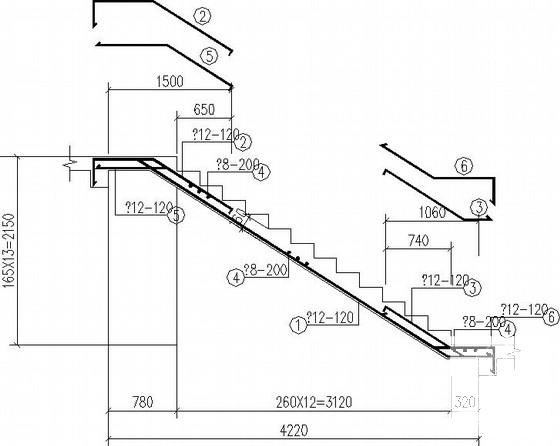 高层框架剪力墙商住楼结构CAD施工图纸 - 4