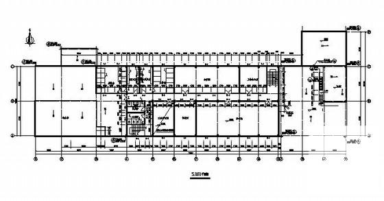 2层联合厂房框架结构CAD施工图纸(钢筋混凝土雨篷) - 2