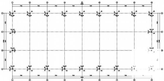 独立基础门式刚架成品仓库结构CAD施工图纸（6度抗震） - 2