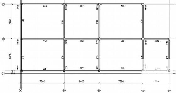 独立基础钢框架结构车库车间结构设计CAD施工图纸 - 1