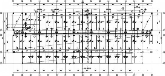 5层框架综合楼结构CAD施工图纸(平面布置图) - 3