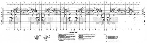 2层异形柱框架别墅结构CAD施工图纸（八户） - 2