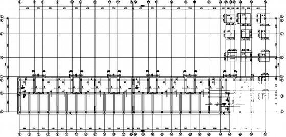 经济适用房框架结构CAD施工图纸(平面布置图) - 1