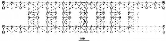 38.75米跨中学大门网架结构CAD施工图纸（8度抗震） - 2