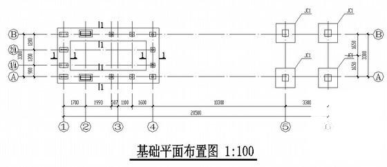 门式刚架电厂钢结构大门结构CAD施工图纸（6度抗震） - 4