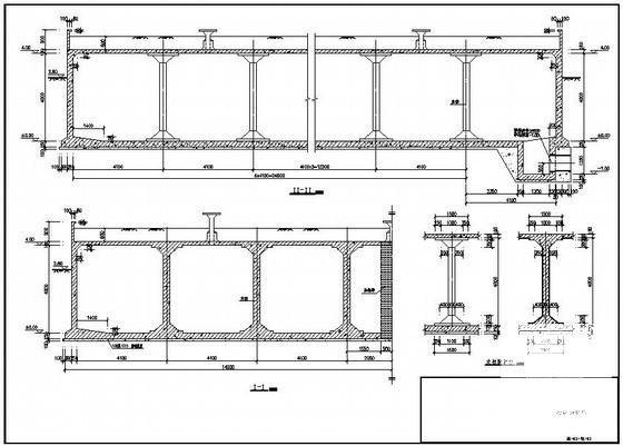 3000方清水池结构CAD施工图纸（独立基础） - 4