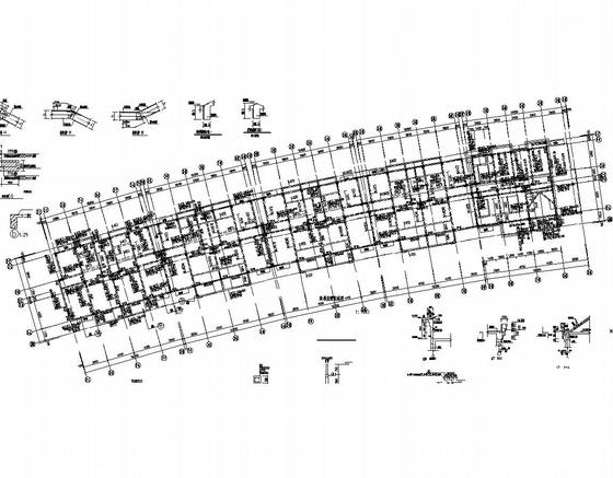 6层框架结构住宅CAD施工图纸（带阁楼） - 4