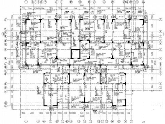 12层异形柱框剪住宅楼结构CAD施工图纸(现浇钢筋混凝土) - 2