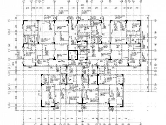 12层异形柱框剪住宅楼结构CAD施工图纸(现浇钢筋混凝土) - 3
