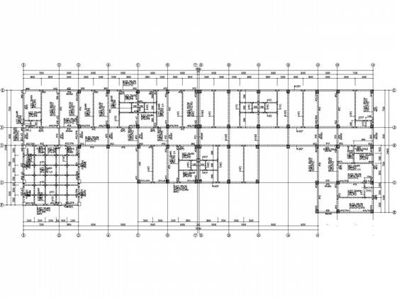 3层框架幼儿园活动室结构CAD施工图纸(平面布置图) - 4