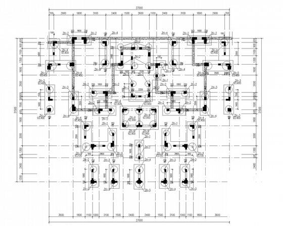 六度设防剪力墙住宅结构CAD施工图纸(桩基础设计说明) - 1
