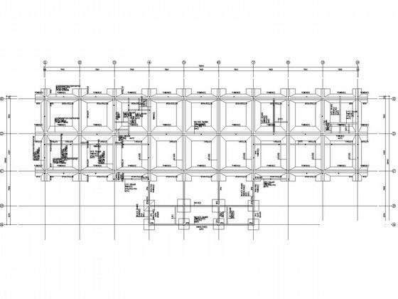 7层框架办公楼结构CAD施工图纸(梁配筋图) - 2