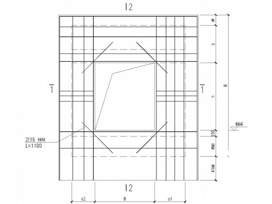 地下1层大型地下室结构CAD施工图纸 - 5