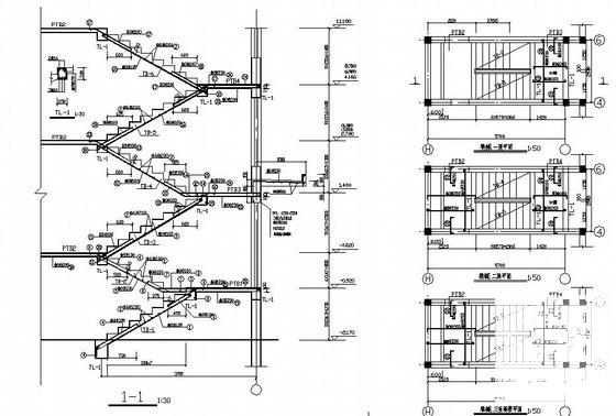 4层砌体结构住宅结构CAD施工图纸（条形基础6号楼） - 4