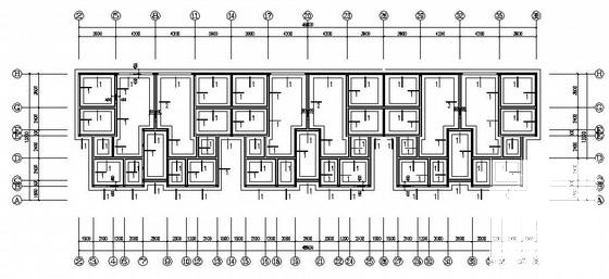 6层砌体结构条形基础住宅楼结构CAD施工图纸（架空层） - 1