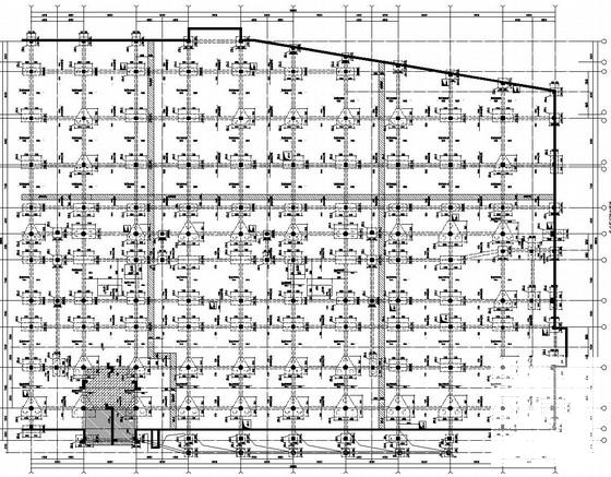 客运中心地下室结构CAD施工图纸(基础平面图) - 3