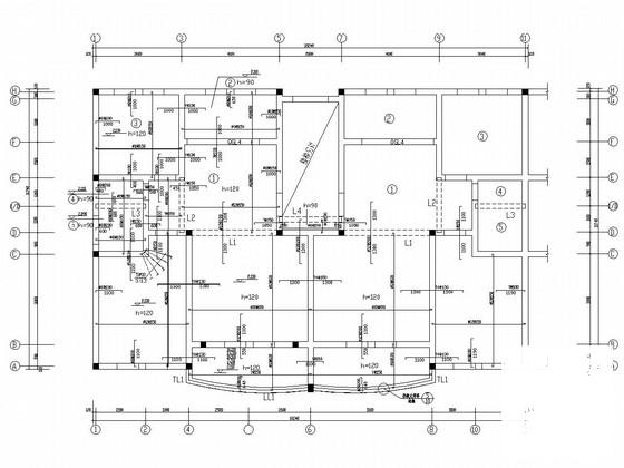 6层砌体结构条形基础住宅楼结构CAD施工图纸 - 1