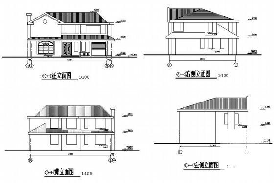 2层条形基础砌体结构别墅结构CAD施工图纸 - 3