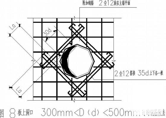 4层平屋顶砌体宿舍楼结构CAD施工图纸（6度抗震） - 4