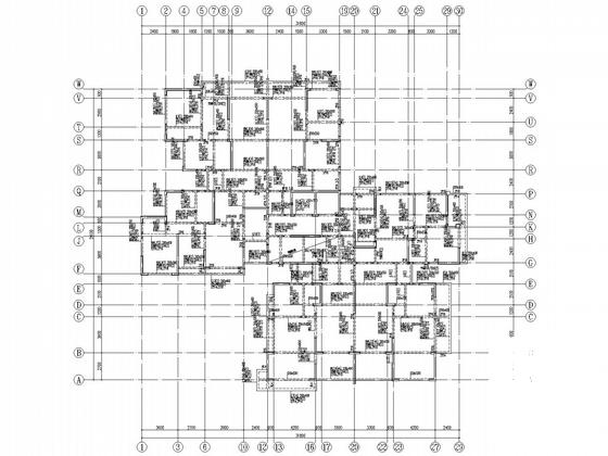 32层A级高层剪力墙住宅楼结构CAD施工图纸(板配筋图) - 4
