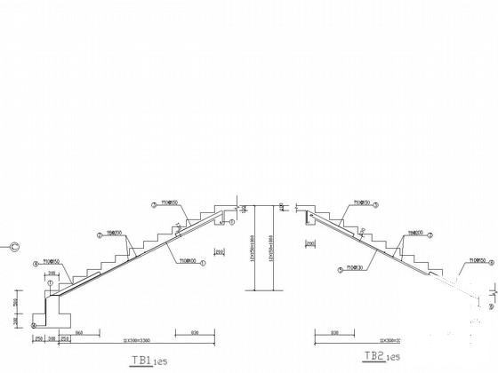 两层砌体结构教学楼结构CAD施工图纸（8度抗震） - 4
