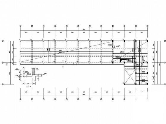 3层砌体结构条形基础办公楼结构CAD施工图纸（7度抗震）(平面布置图) - 4