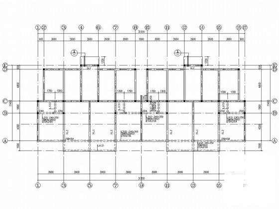 2层砌体结构条形基础茶厂结构CAD施工图纸（6度抗震）(楼梯配筋图) - 1