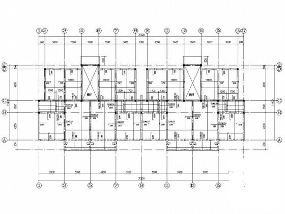 2层砌体结构条形基础茶厂结构CAD施工图纸（6度抗震）(楼梯配筋图) - 2