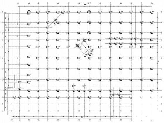 地下商场框架结构体系CAD施工图纸(梁平法配筋图) - 3