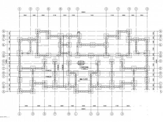 31层带跃层框剪结构住宅楼结构CAD施工图纸 - 4