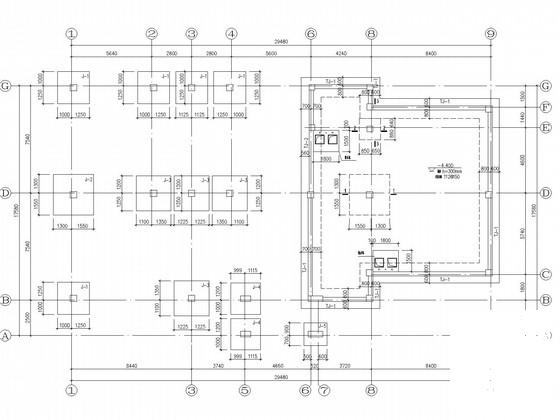 3层欧式别墅洋房结构CAD施工图纸（18张） - 2