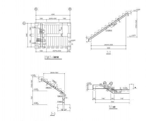 3层欧式别墅洋房结构CAD施工图纸（18张） - 5