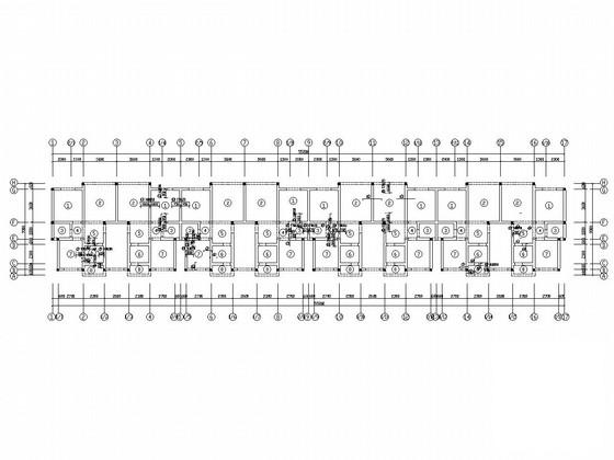 6层砖混结构条形基础住宅楼结构CAD施工图纸 - 2