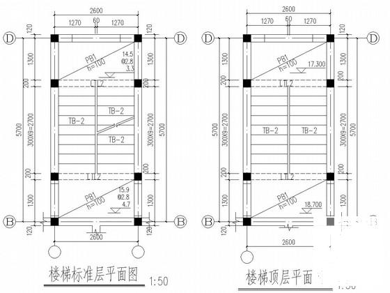 6层砌体结构条形基础住宅楼结构CAD施工图纸 - 4