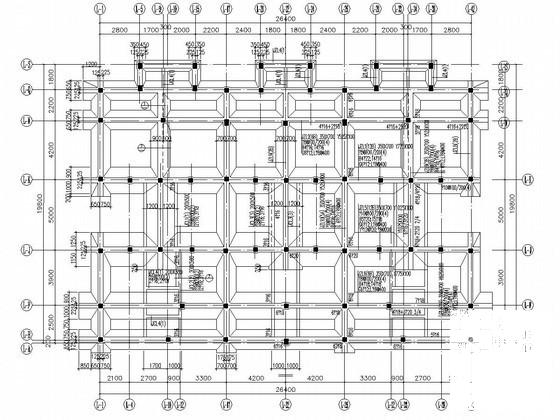 项目复合地基条形基础部分结构CAD施工图纸（节点详细设计图纸） - 1