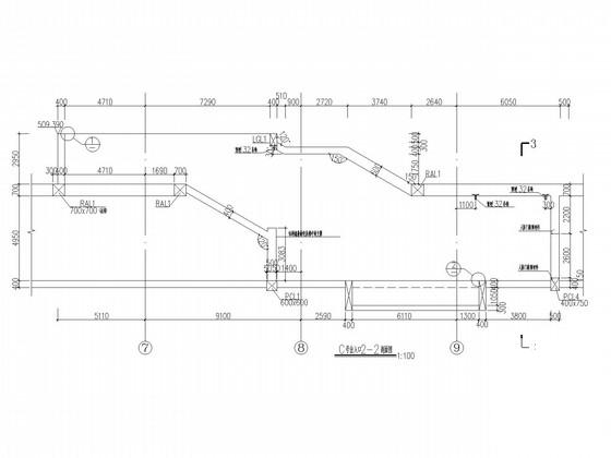 2层三跨箱形框架结构岛式地铁车站结构图纸(85张) - 3