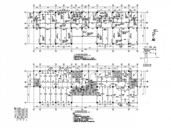 3层框架研发楼结构CAD施工图纸(条基) - 1