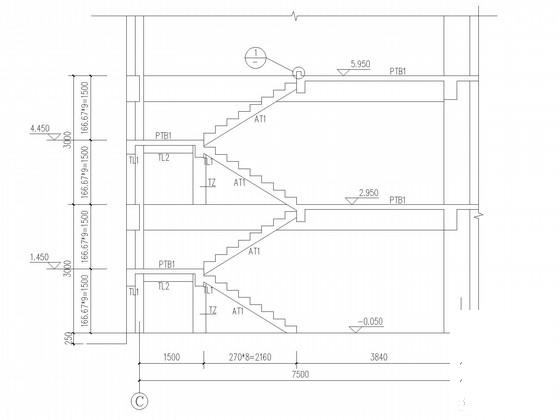 3层框架研发楼结构CAD施工图纸(条基) - 4