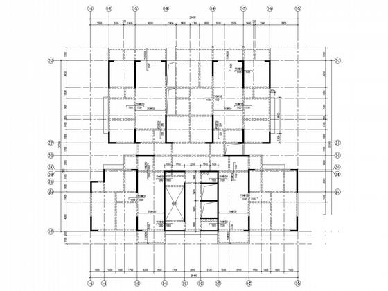 8度剪力墙住宅小区结构图纸（5栋、端承桩） - 4