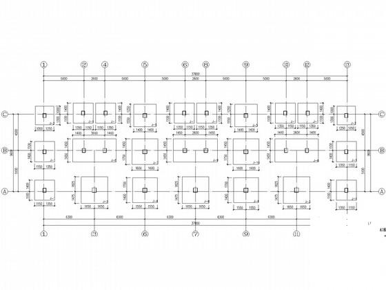 8层框架公寓楼结构CAD施工图纸(独基) - 2