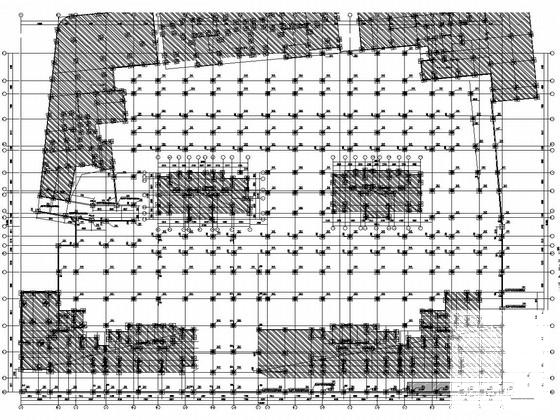 花园小区大型地下室车库结构CAD施工图纸 - 1