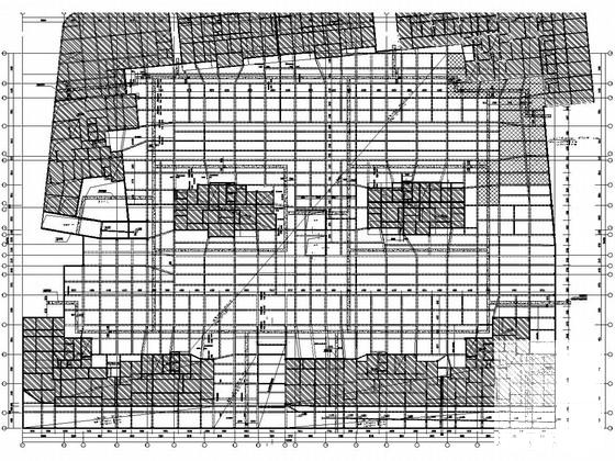 花园小区大型地下室车库结构CAD施工图纸 - 4