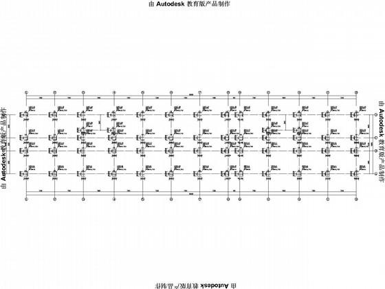 6层框架医疗综合楼结构CAD施工图纸(地下室顶板) - 3