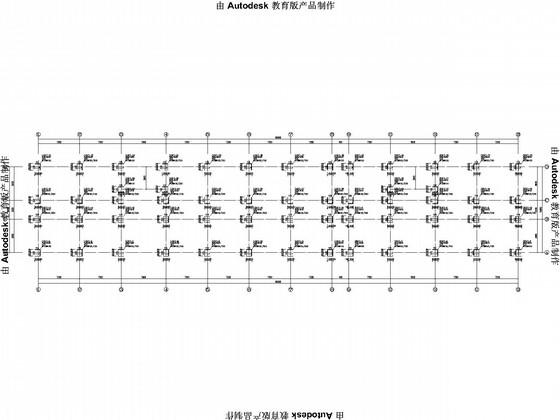 6层框架医疗综合楼结构CAD施工图纸(地下室顶板) - 3