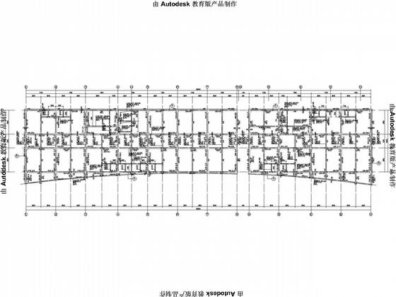 6层框架医疗综合楼结构CAD施工图纸(地下室顶板) - 4