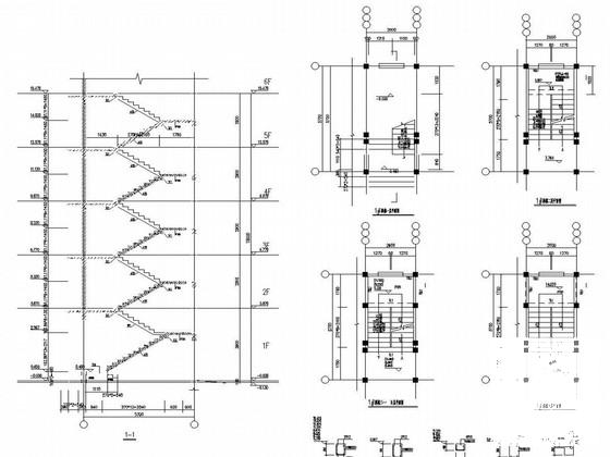 6层底层框架抗震墙住宅楼结构CAD图纸 - 4