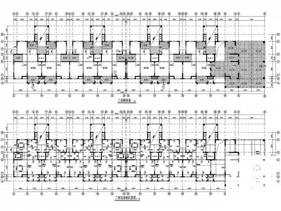 11层框剪带闷顶住宅楼结构CAD施工图纸(梁平法配筋图) - 1