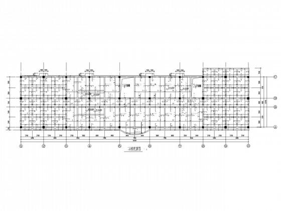 2层框架厂房结构CAD施工图纸（总）(平面布置图) - 4
